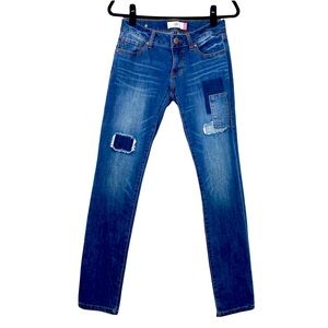 cabi Jeans Blogger 5308 Slim Boyfriend Patchwork Denim